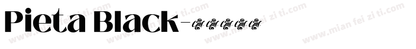 Pieta Black字体转换